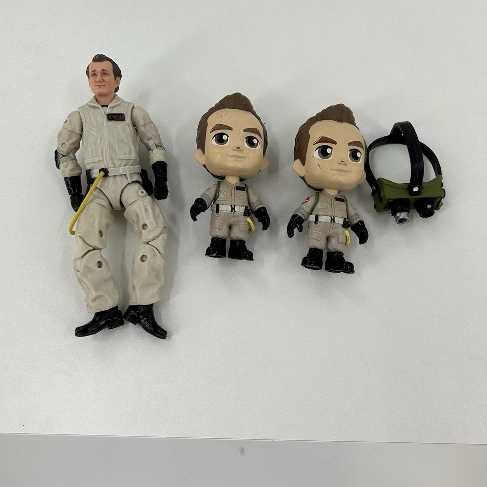 Ghostbusters Peter Venkman Figure Lot – Funko Minis + Action Figure + Accessory"